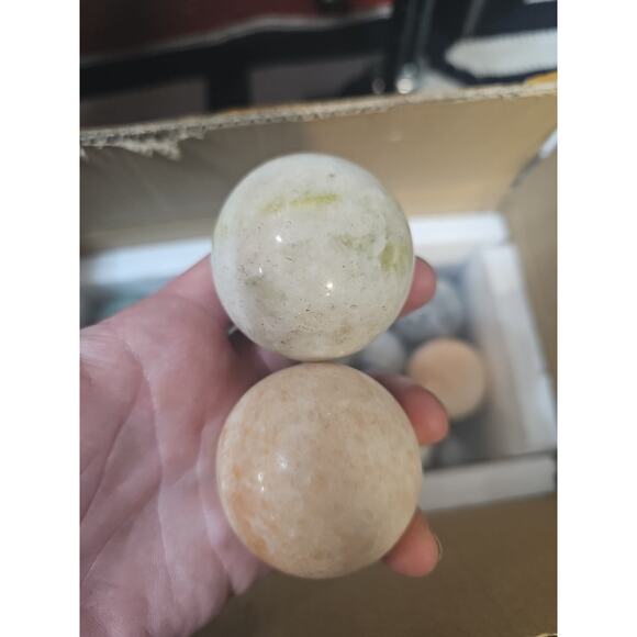 Ocean Jasper Spheres Set Of 3 Random Selection W/stands - Picture 7 of 8